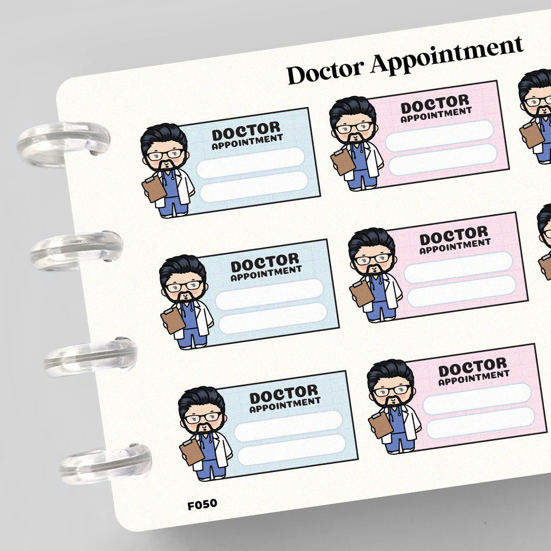 Doctor Appointment Functional Planner Stickers