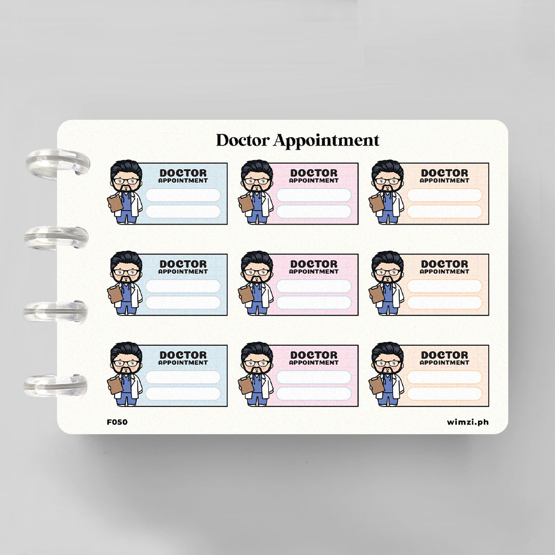 Doctor Appointment Functional Planner Stickers