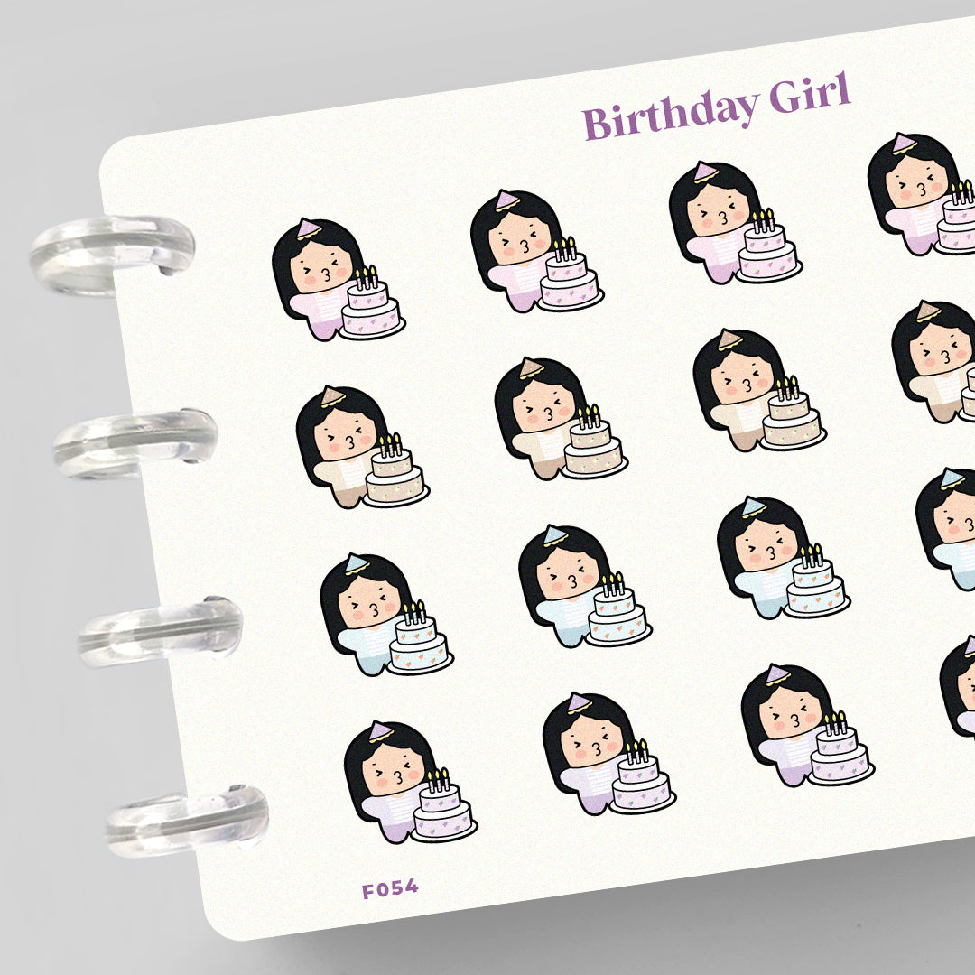 Birthday Girl Planner Stickers