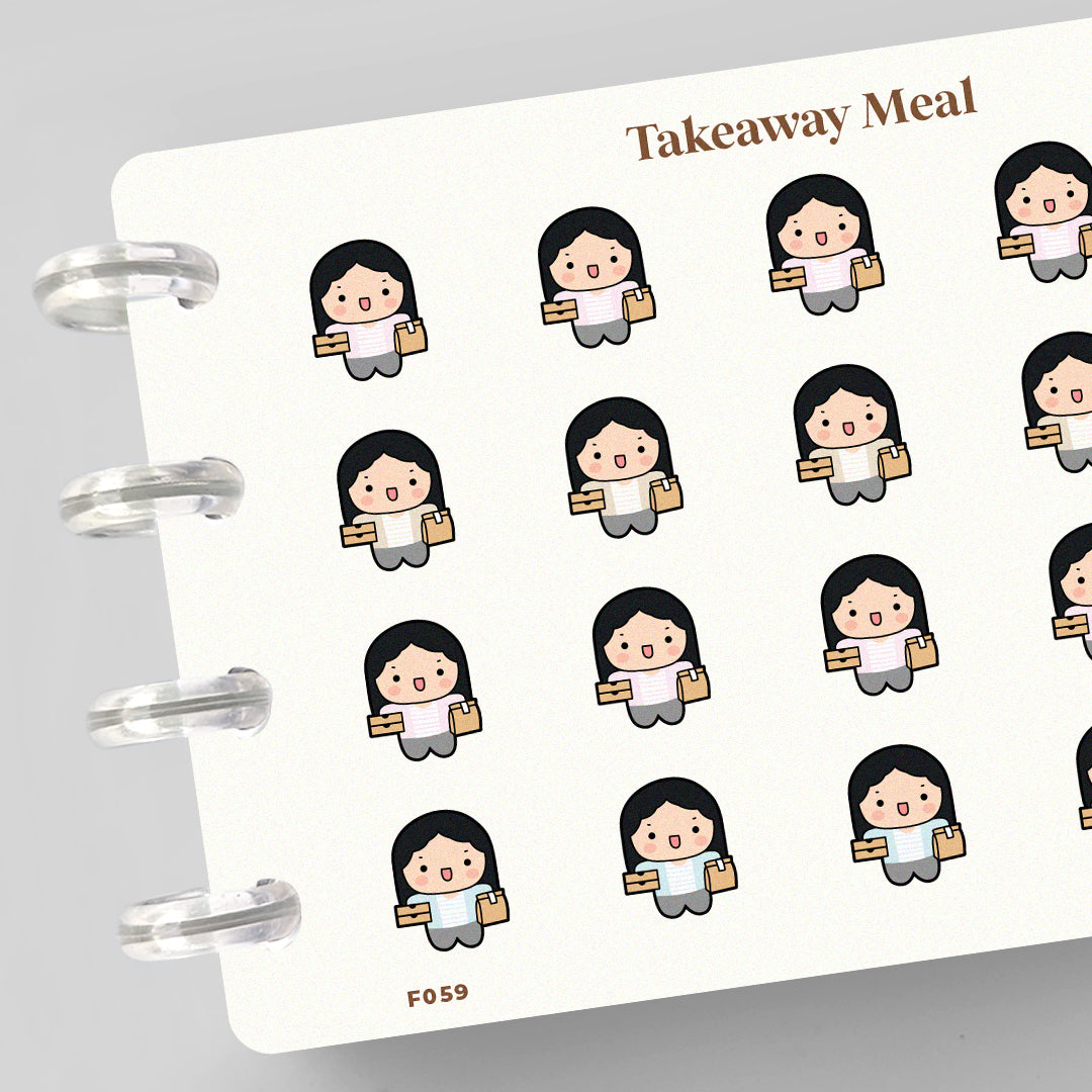 Takeaway Meal Planner Stickers