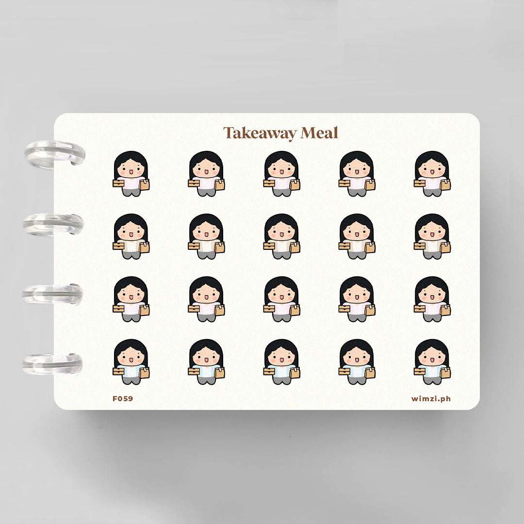 Takeaway Meal Planner Stickers