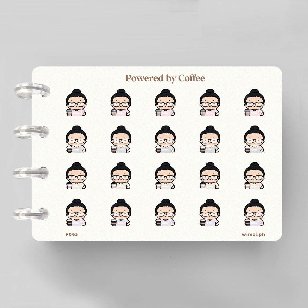 Powered by Coffee Planner Stickers