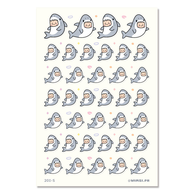 Shark Girl Planner Stickers
