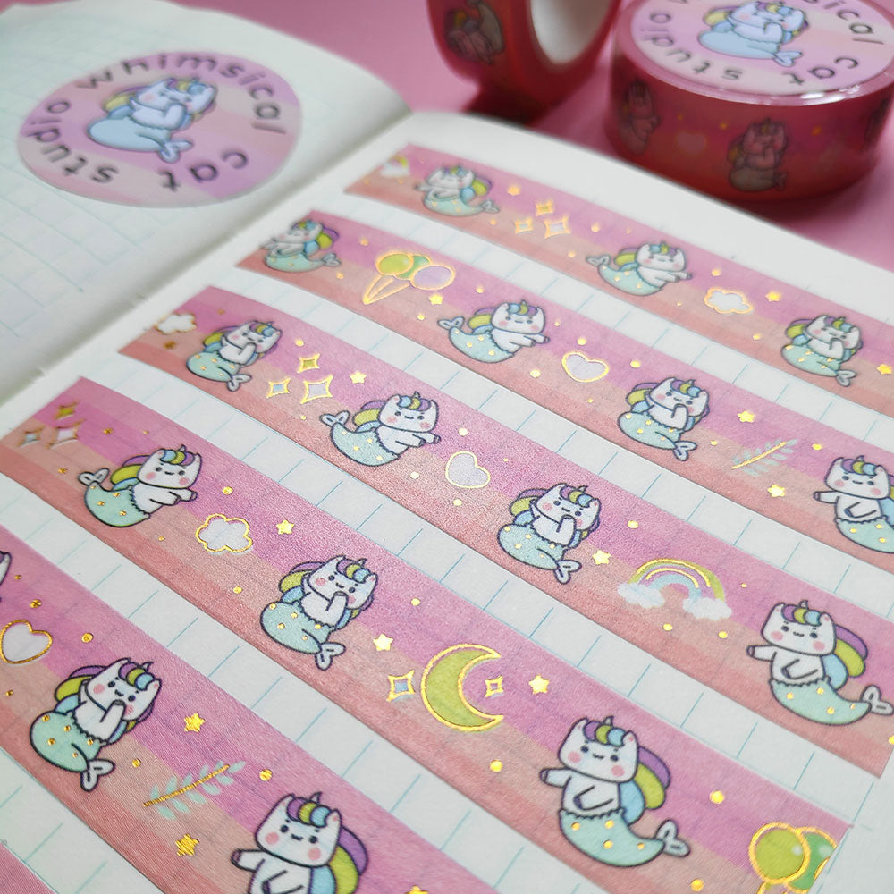 🌈 Mermicorn Foiled Washi Tape