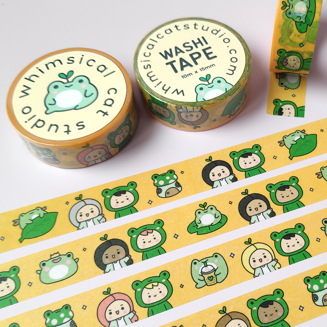 Froggy Love Washi Tape