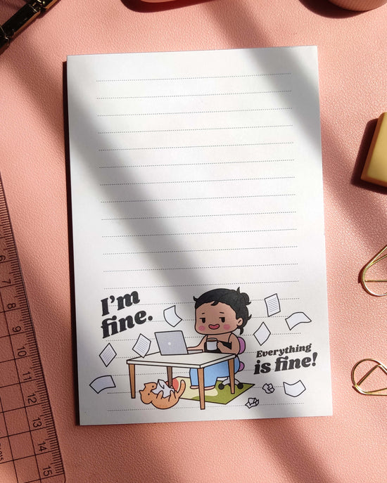 Everything is fine - Adulting Notepad, Memopad