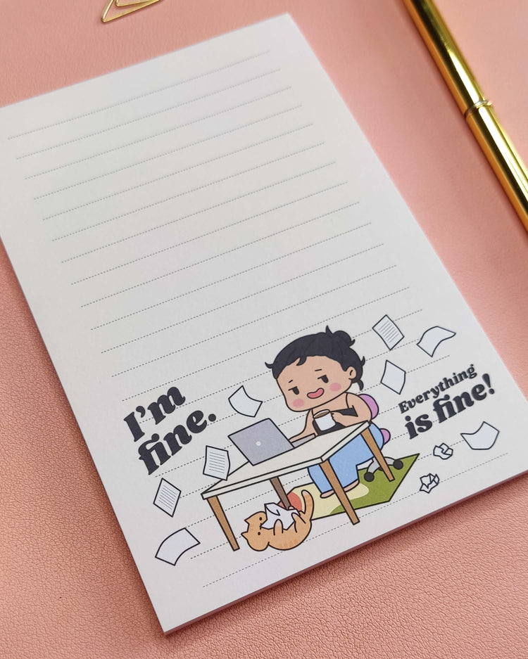 Everything is fine - Adulting Notepad, Memopad