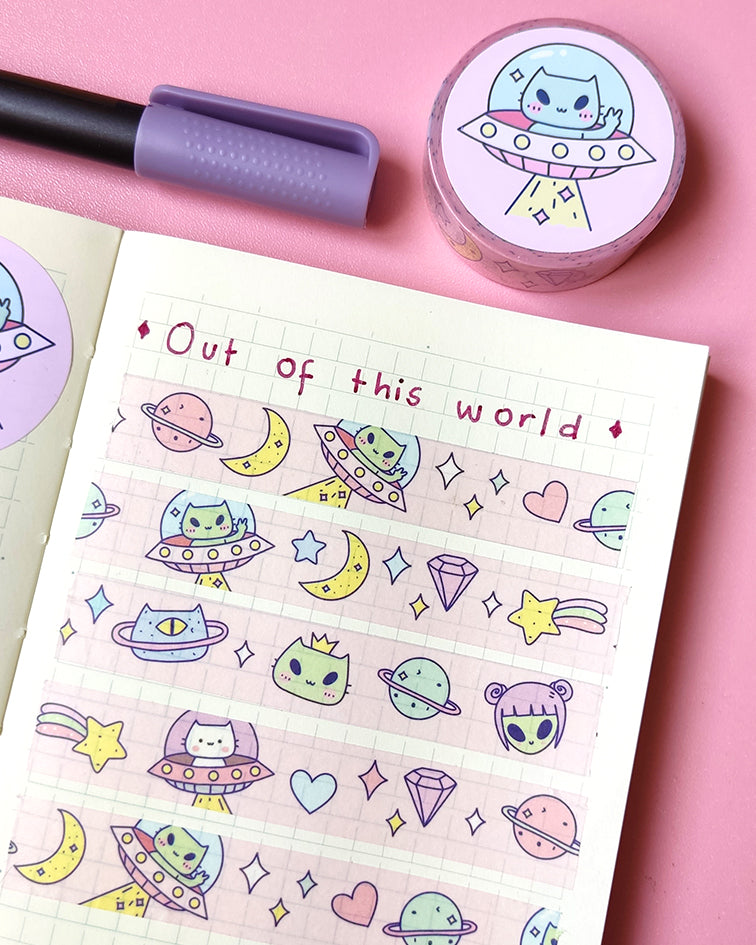 Out of this World Pink Washi Tape