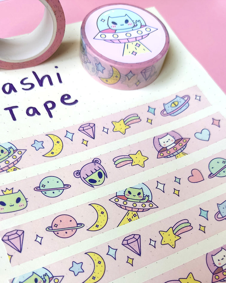 Out of this World Pink Washi Tape