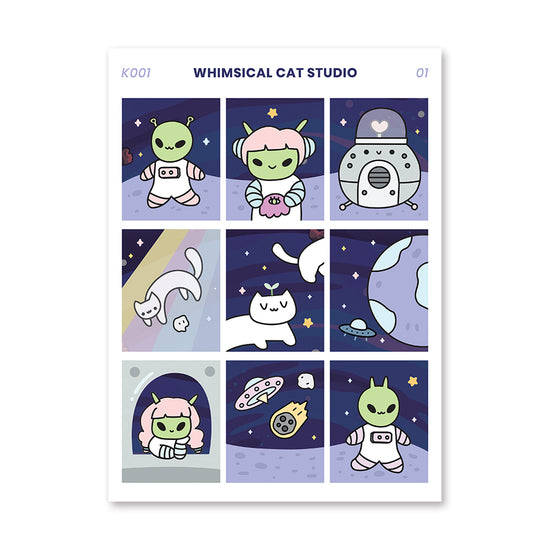 Out of this World Cat Abduction Weekly Kit